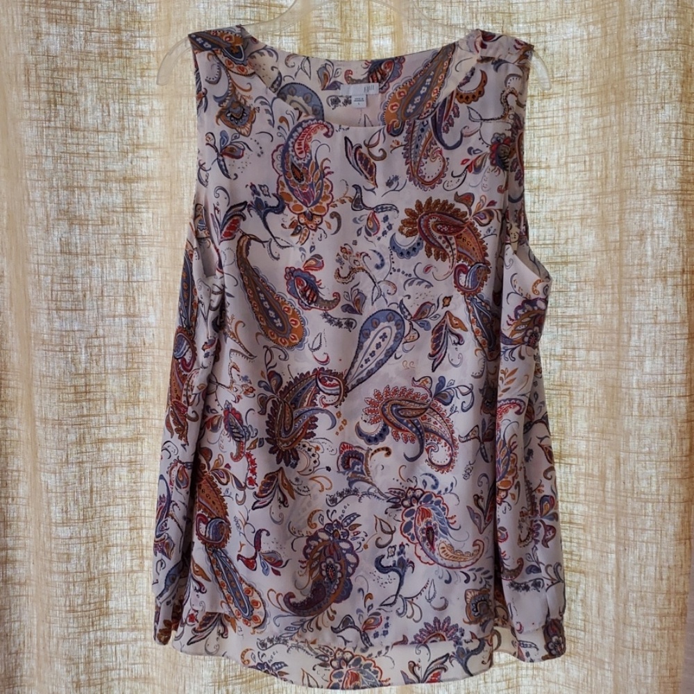 Sheer Sleeveless J.Jill Blouse